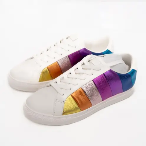 Kurt Geiger LONDON | New! Women's Lane Stripe Low-Top Sneakers