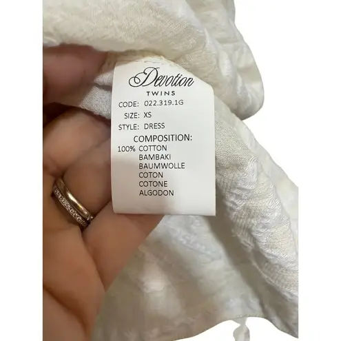 Devotion Twins Ella Short Ecru Off White Mini Dress Sz. XS