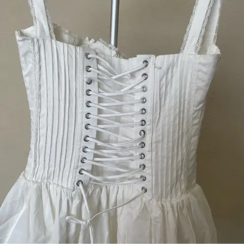 House Of CB  L D-DD Taller  'Pietra' White Corset Mini Dress NWOT Large