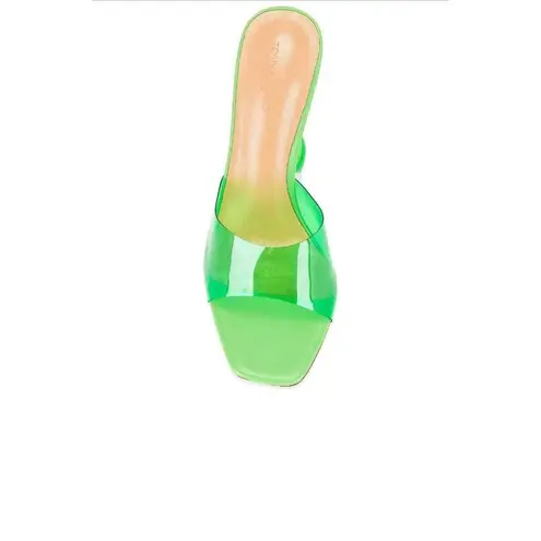 Tony Bianco  Serri Sandal in Vinylite & Lime Nappa 9 New Womens High Heels