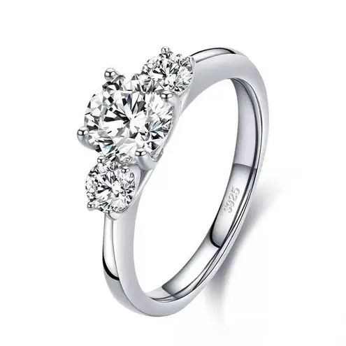 Sterling Silver SIZE 5 925 Classic CZ Engagement Wedding Ring