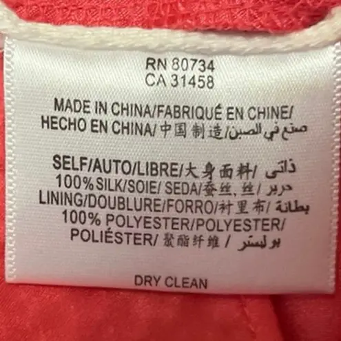 BCBGMAXAZRIA  Pink 100% Silk Bow Spaghetti Cami Camisole Mini Tank Slip Dress 2