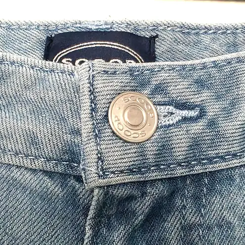 SCOOP Relaxed Low Slung Wide Leg Light Wash Baggy Jeans Plus Size 16 Blue