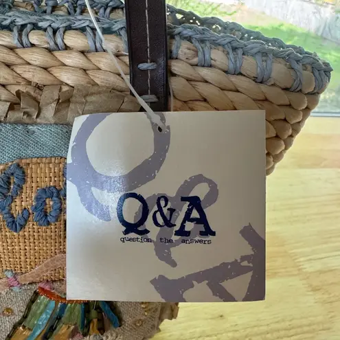 NEW! Hawaiian Beaded Aloha Hula Girl Adorable Beachy Tote Bag 100% Corn Husk