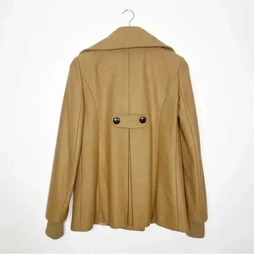 Patrizia Pepe Firenze Tan Pea Coat Size 44 Medium
