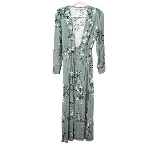 Flynn Skye Kate Wrap Maxi Dress Sz Small