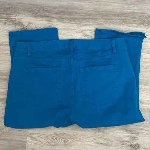 Lane Bryant Aqua Blue Capri Jeans Size 16