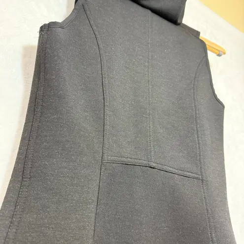 Gerry S Hooded Vest Jacket Black Scuba Full Zip Active Outdoor Hike Camp Running