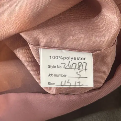 Women’s Chiffon 3 Piece Party Formal Mother of the Bride Pants Suit Size 12 NEW Pink