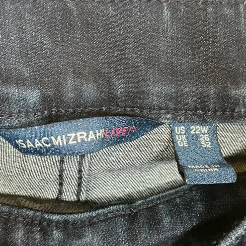 Isaac Mizrahi Live Sz 22W Pull On Cropped Jeans