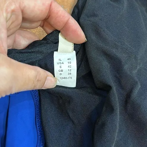 Gottex NWOT royal blue one piece jewel swimsuit size 10