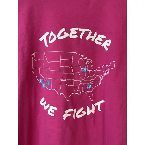 City Of Hope T Shirt Womens S Pink Cancer Center Short Sleeve Crew Neck NWT