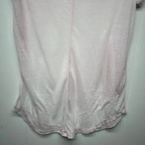 William Rast Pink Burnout Women's Short Sleeve Tunic Top Size Medium