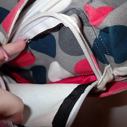 KAVU Climbers Rope Bag Cotton Shoulder Sling Backpack Got Dots Multi Pockets