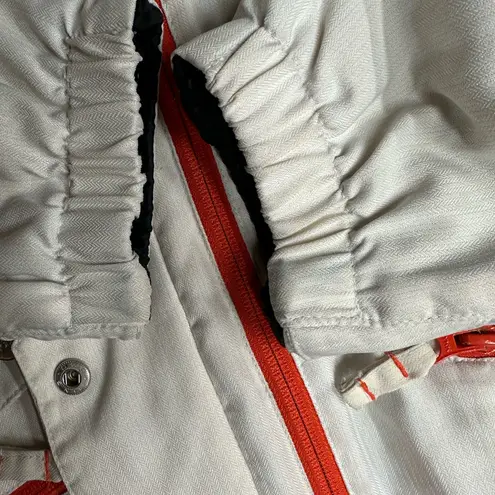 Body Glove Vintage Waterproof Cream & Orange Ski Jacket Size M Outdoors Skiing