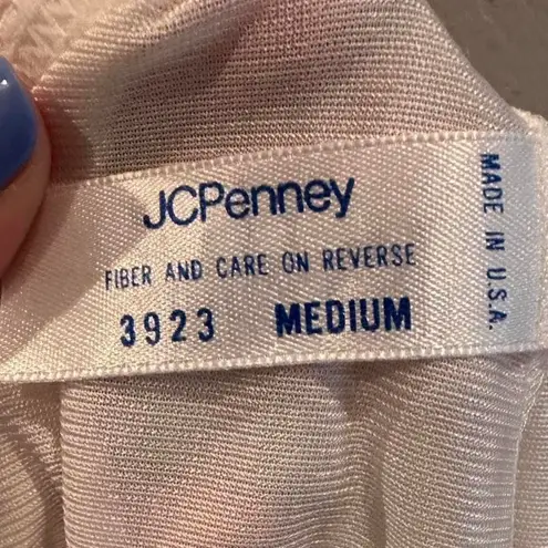 Vintage JC Penny White Mini Slip Skirt Size Medium