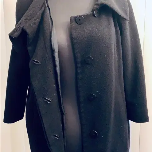 Anne Klein  vintage black wool coat. VGUC