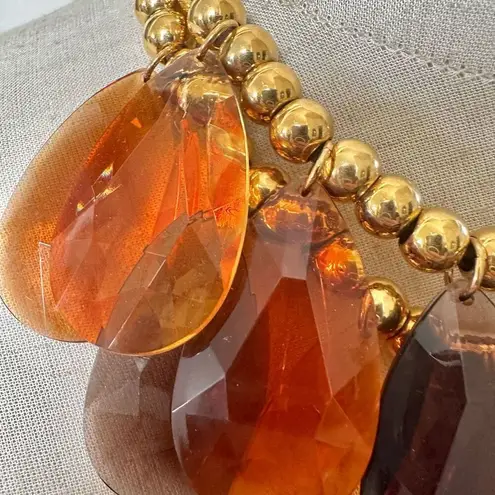 Joan Rivers lucite bib statement necklace