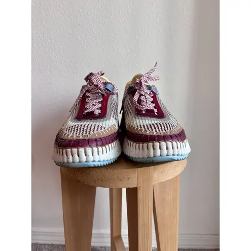 Chloé CHLOE Nama Mesh Sneakers Size 40/ US 10 Plum Purple