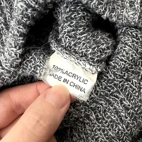 Neff Marled Knit Pull Over Beanie Hat Gray