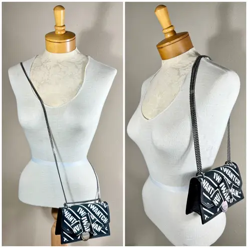 Jimmy Choo Nylon “I Want Choo” Logo Crossbody Bag