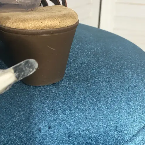 GH Bass & Co SunJuns Brown Leather Strappy Wedge Sandals 9W Size 9