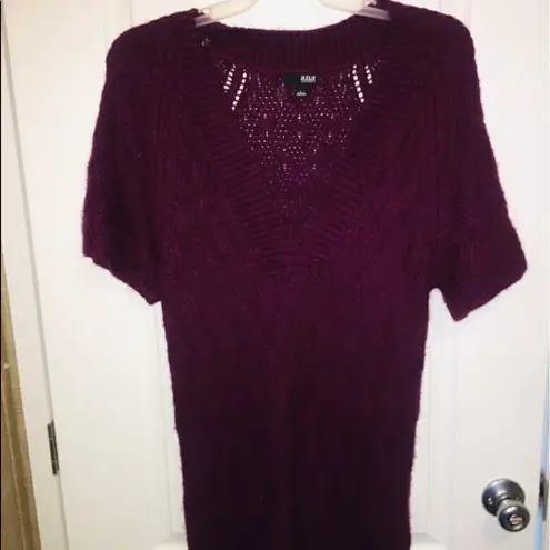 a.n.a  Sweater Dress Large Knit Purple Acrylic