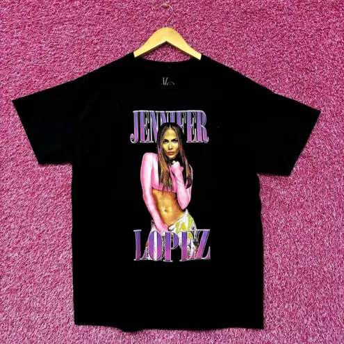 Jennifer Lopez JLO Signature Neon Poster Dance Pop Tee L