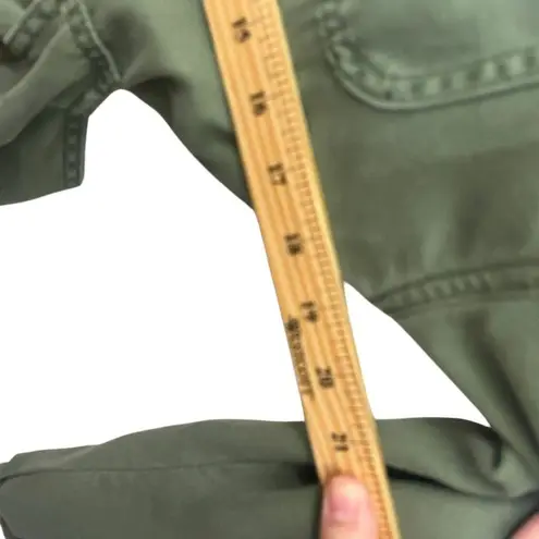 AllSaints Jess Long Sleeve Romper Women’s Size 8 Khaki Green Utility Style