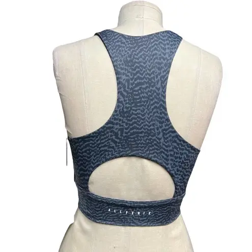 Allfenix Savannah Sports Bra Animal Print Stretch Workout Gym Gray Size XS