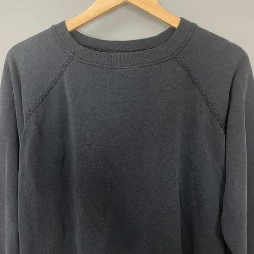 Vintage Patchwork Sweatshirt Black Size Large Quilt Patch One