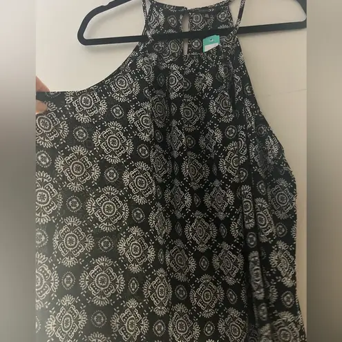 PaperMoon Black and White Tank Top Size 1XL NWT