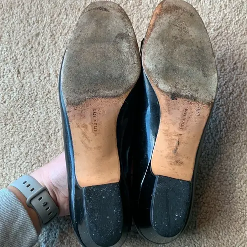 | Salvatore Ferragamo Vara Black Patent Leather Heels