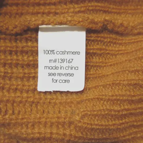 NWT 27 MILES MALIBU Fernanda Boxy Pullover in Honey Cashmere Henley Sweater XS Orange - Image 8