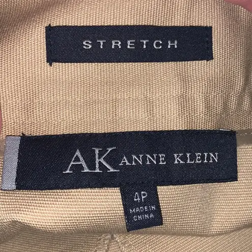 Anne Klein  stretch tan zipper skirt 4P