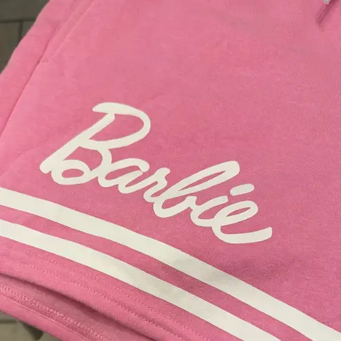 Barbie Pink and white Drawstring Women's Shorts M Size M
