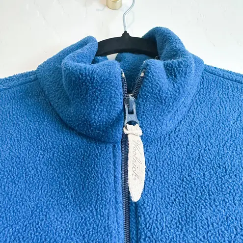 Woolrich | 90s Vintage Malden Mills Polar Fleece Full Zip Jacket Cropped Blue