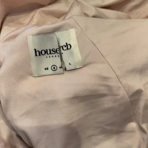 House Of CB NWOT Juliette Blush Pink Halter Gown Sz S