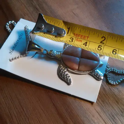 Chili Jasper Turtle Necklace