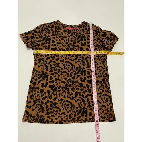 n:philanthropy Jigsaw BFF T-Shirt Leopard Animal Print Brown Black XS