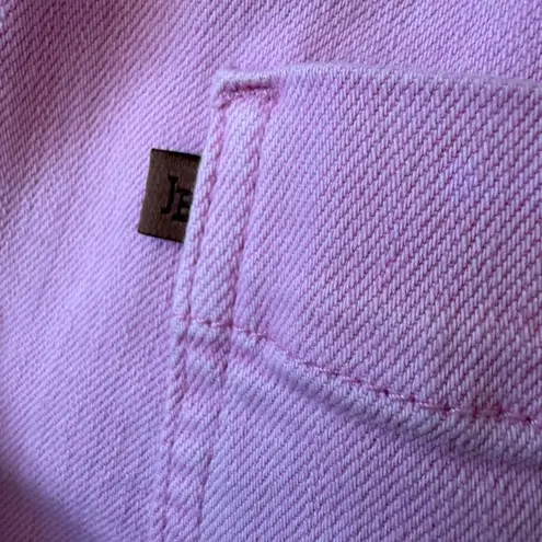 Judy Blue High Rise Garment Dyed Pink Denim Joggers 3 26