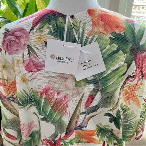 NWT Luisa Ricci Tropical knit Swim Cover …