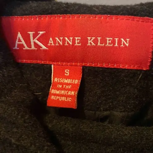 Anne Klein  Black wool Blend Pea coat small