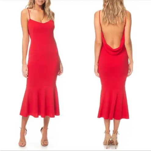 Katie May Twirl Cowl Neck Back Dress