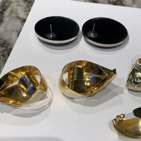 Lot Of 5 Costume Earrings Vintage