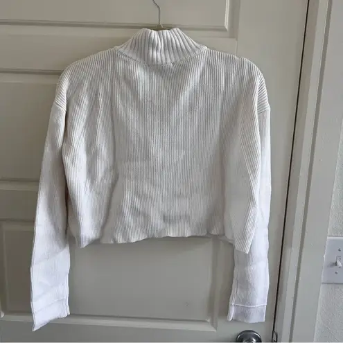 Cotton Candy Cream Ribbed Sweater White Size undefined