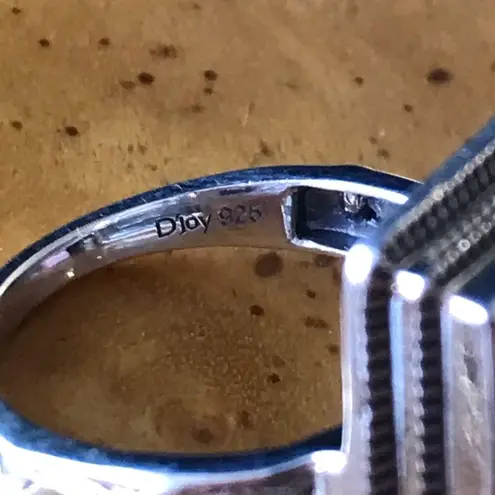 White Buffalo Sterling Silver Ring Size 7 Black