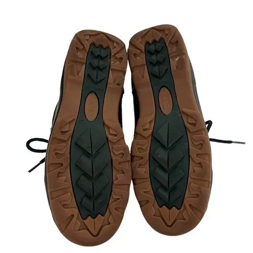 BASS Tundra Duck Boots Green Black Beige Lace Up Short Boot Womens Size 8