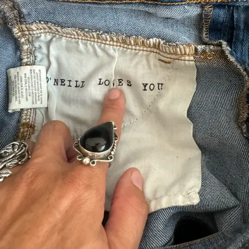 O'Neill NWOT O’NEILL DENIM SHORTS sz5 braided side detail O’Neill loves you