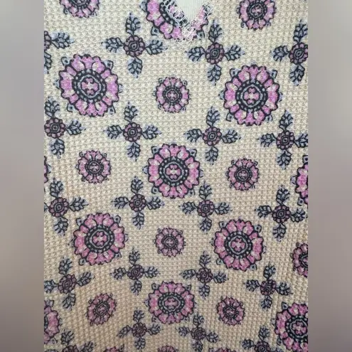 Free People Intimately Women’s Early Night Thermal Floral Top Size S Pink